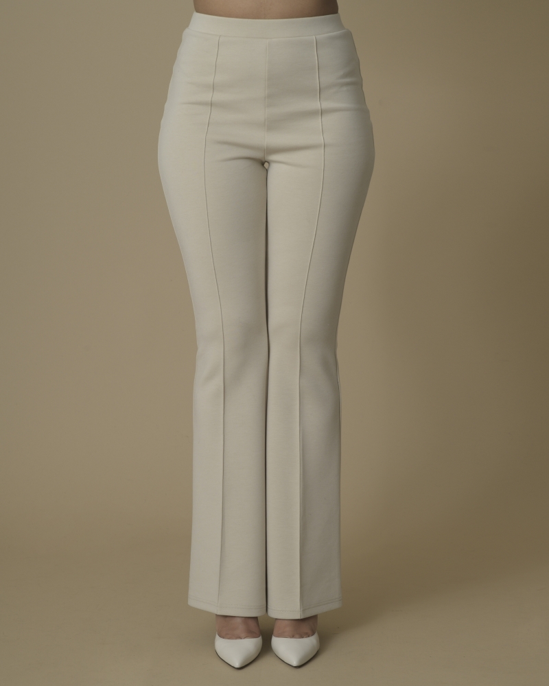 Pantalon en jersey beige Edward Achour 