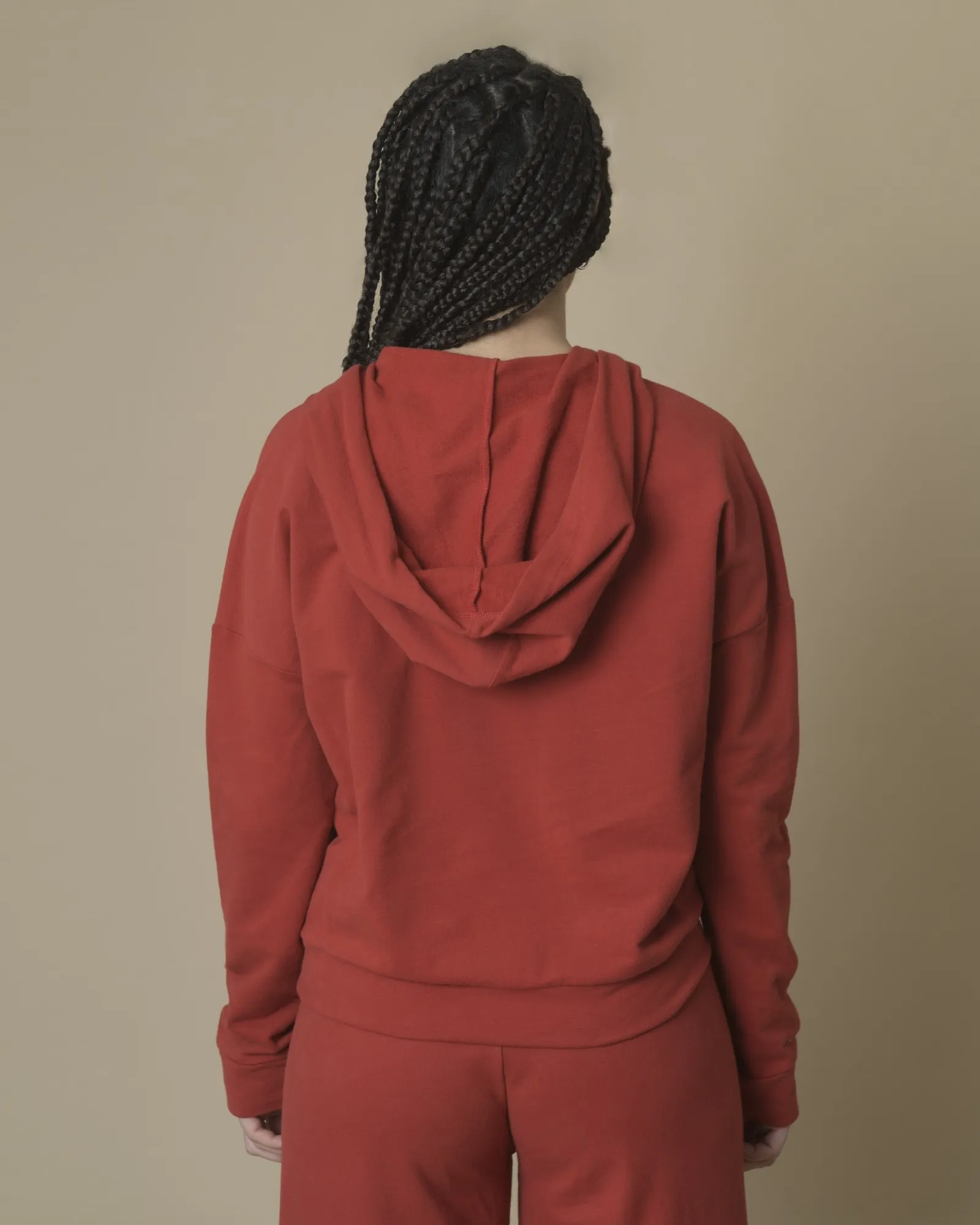 Hoodie rouge à motifs animaliers Jijil 