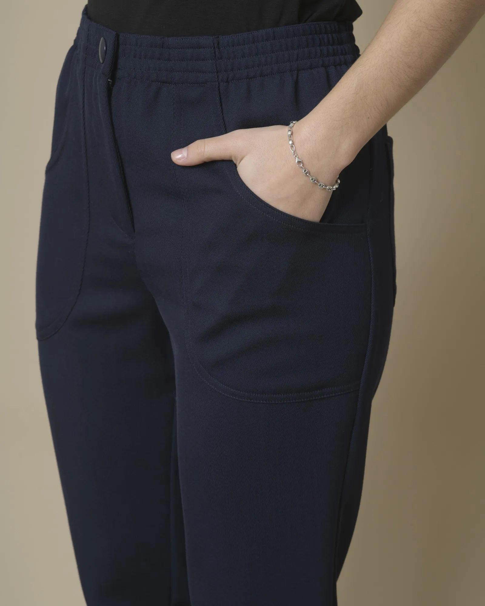 Pantalon en laine mélangée Momoni 