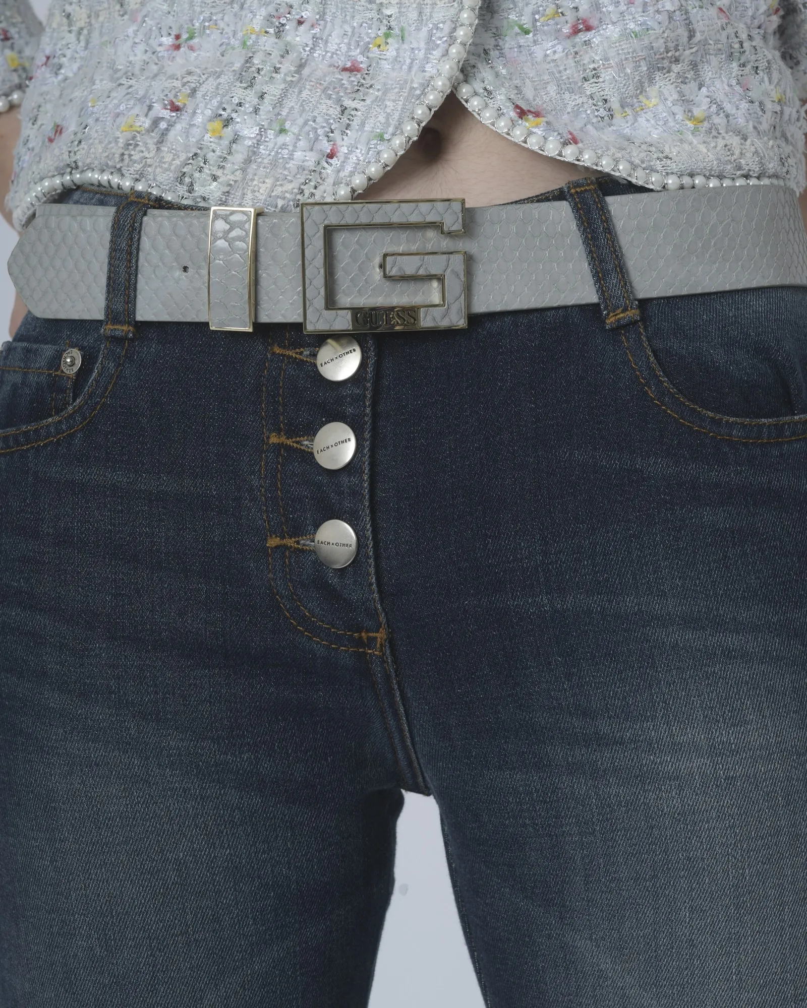 Ceinture grise Guess 