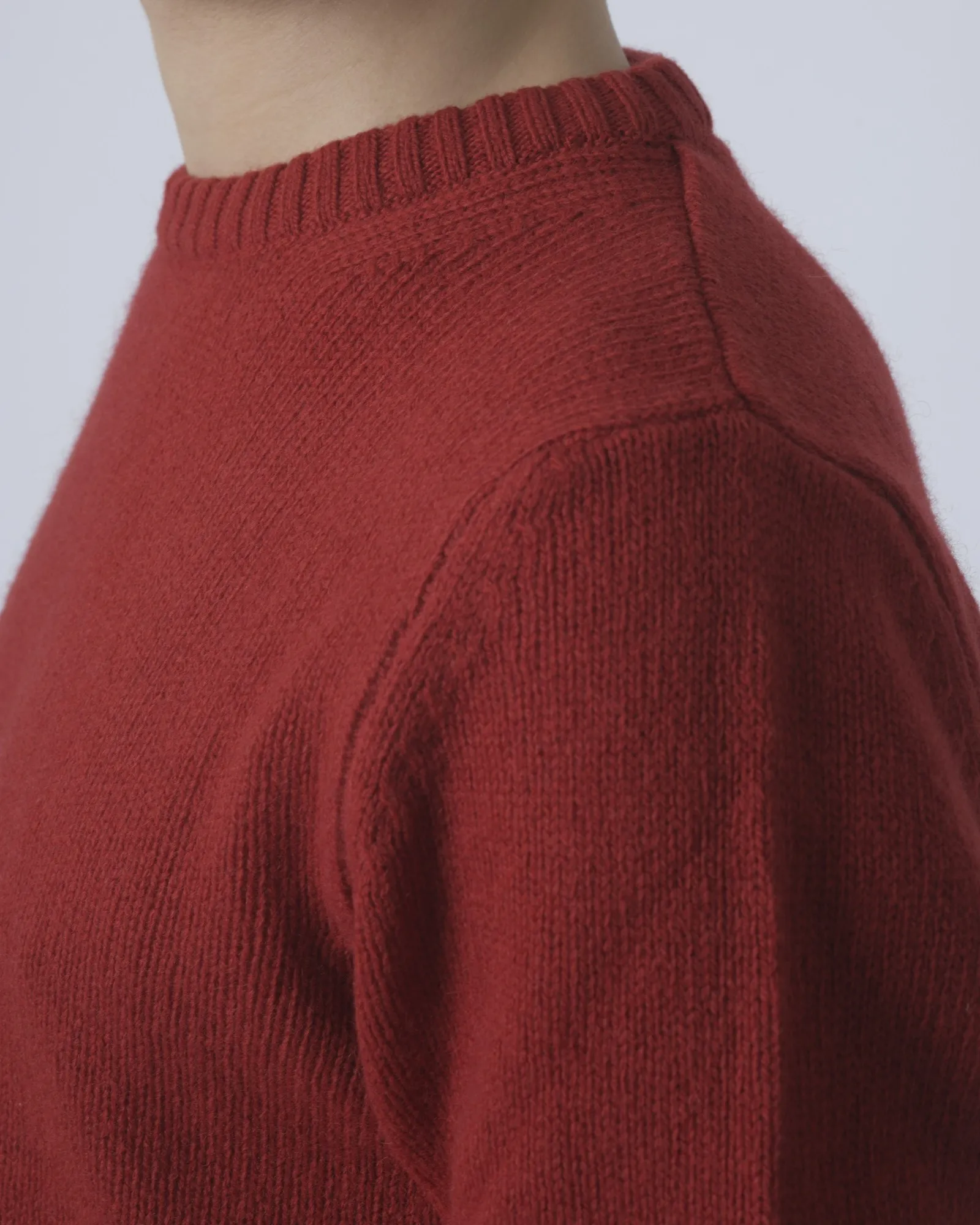 Pull en laine pure rouge Casheart 