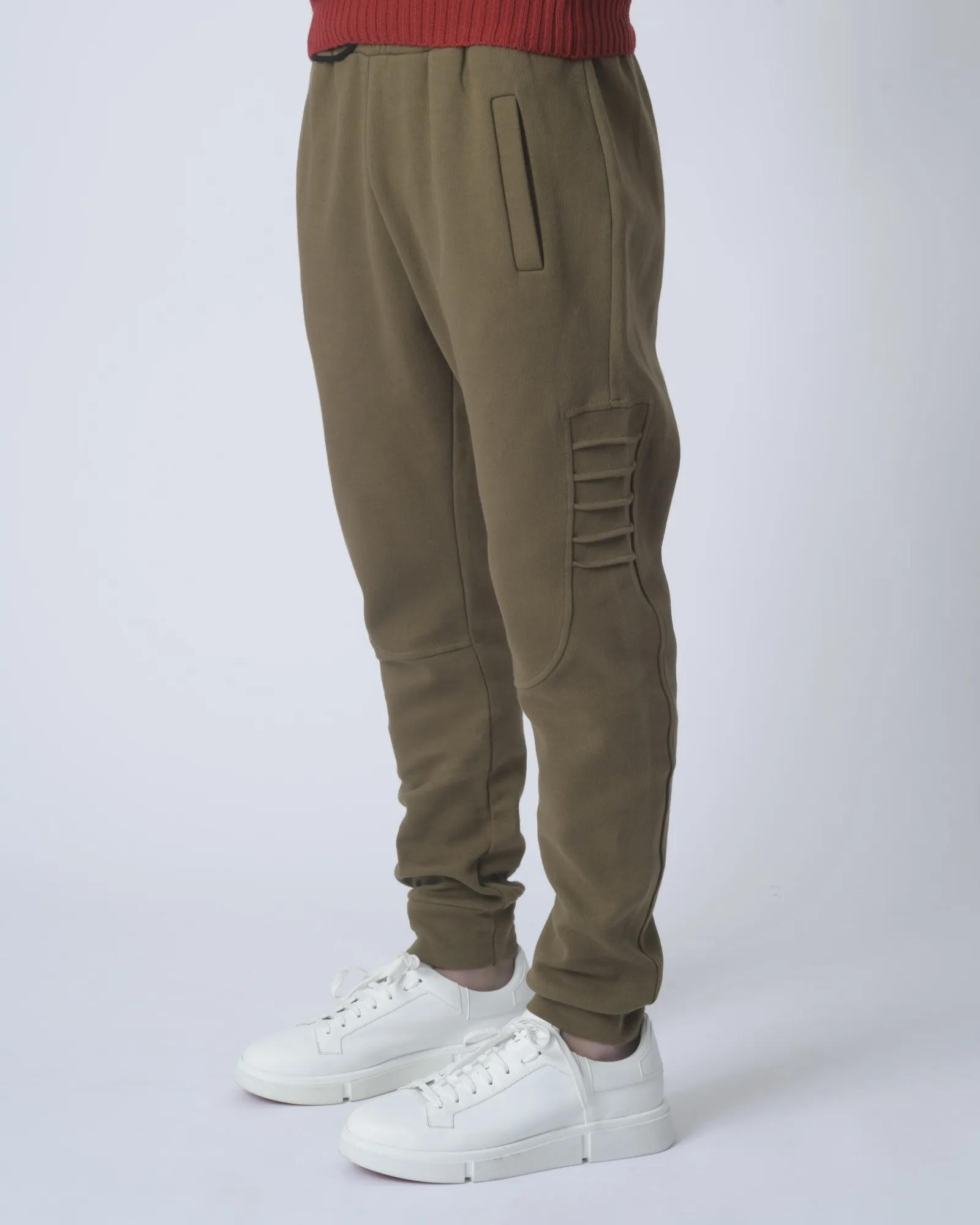 Pantalon jogging kaki en coton Lost & Found 