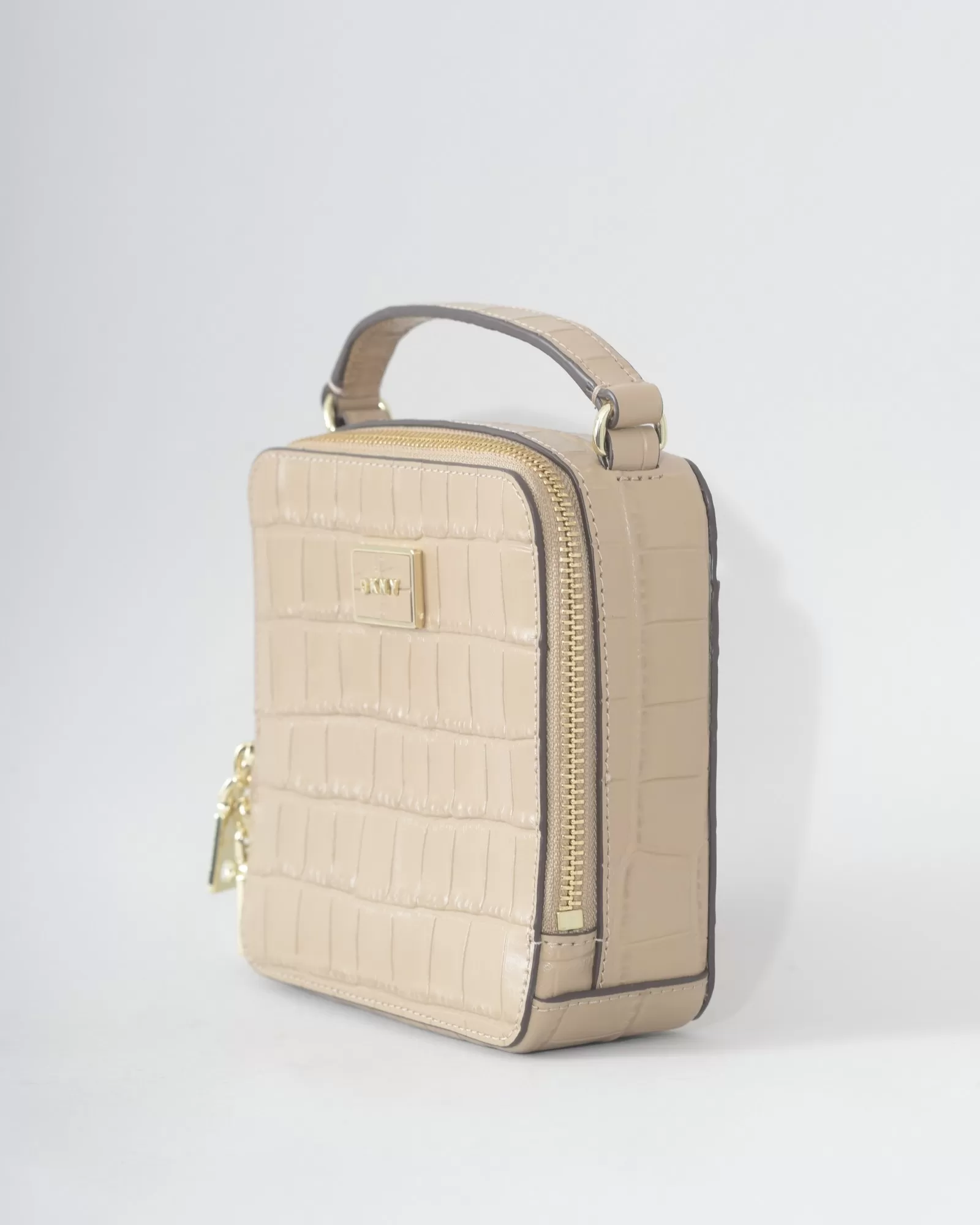 Sac beige effet croco DKNY 