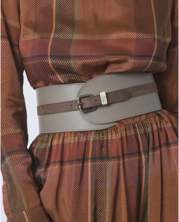 Ceinture large en cuir Malo 