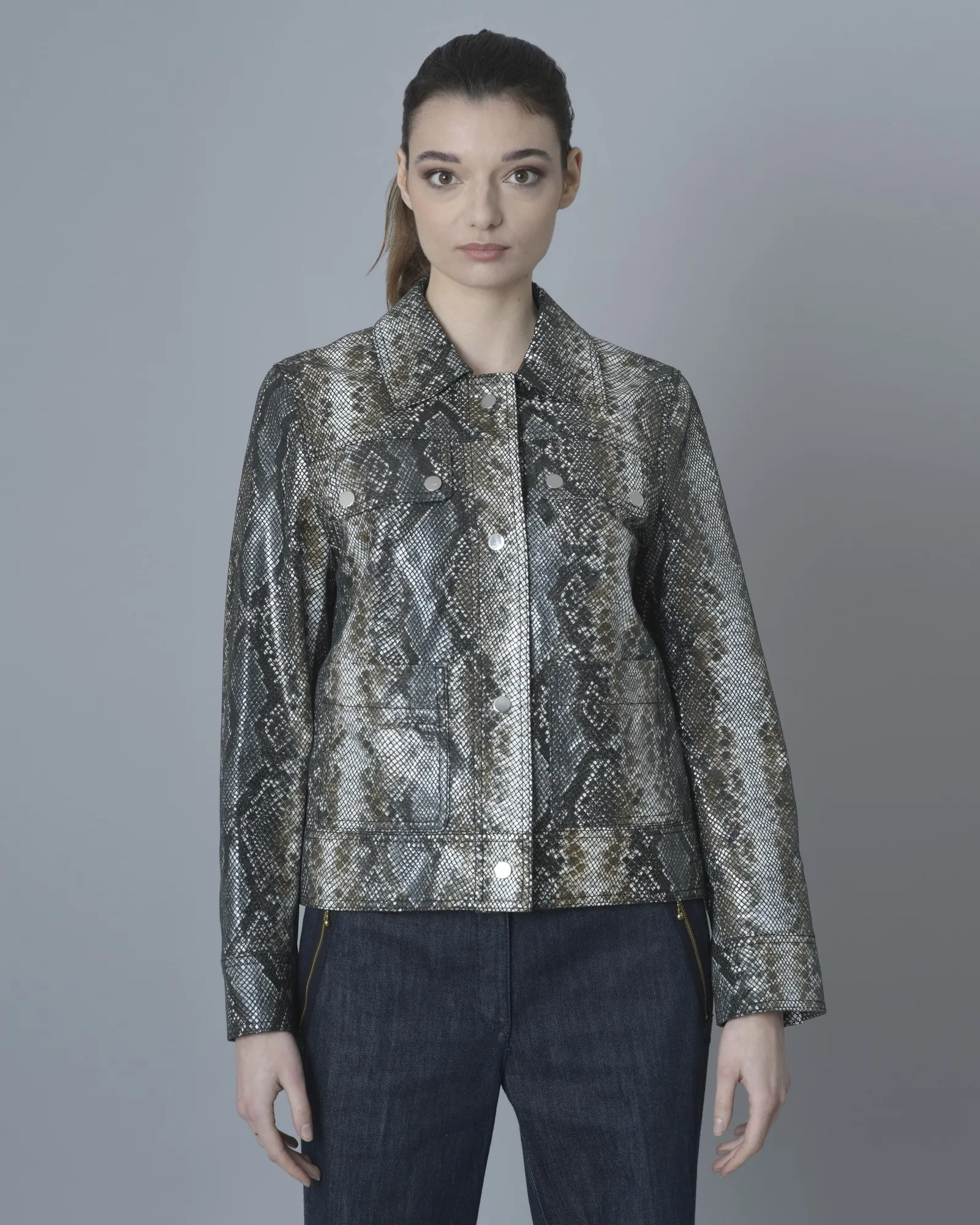 Blouson en cuir Stand Studio 