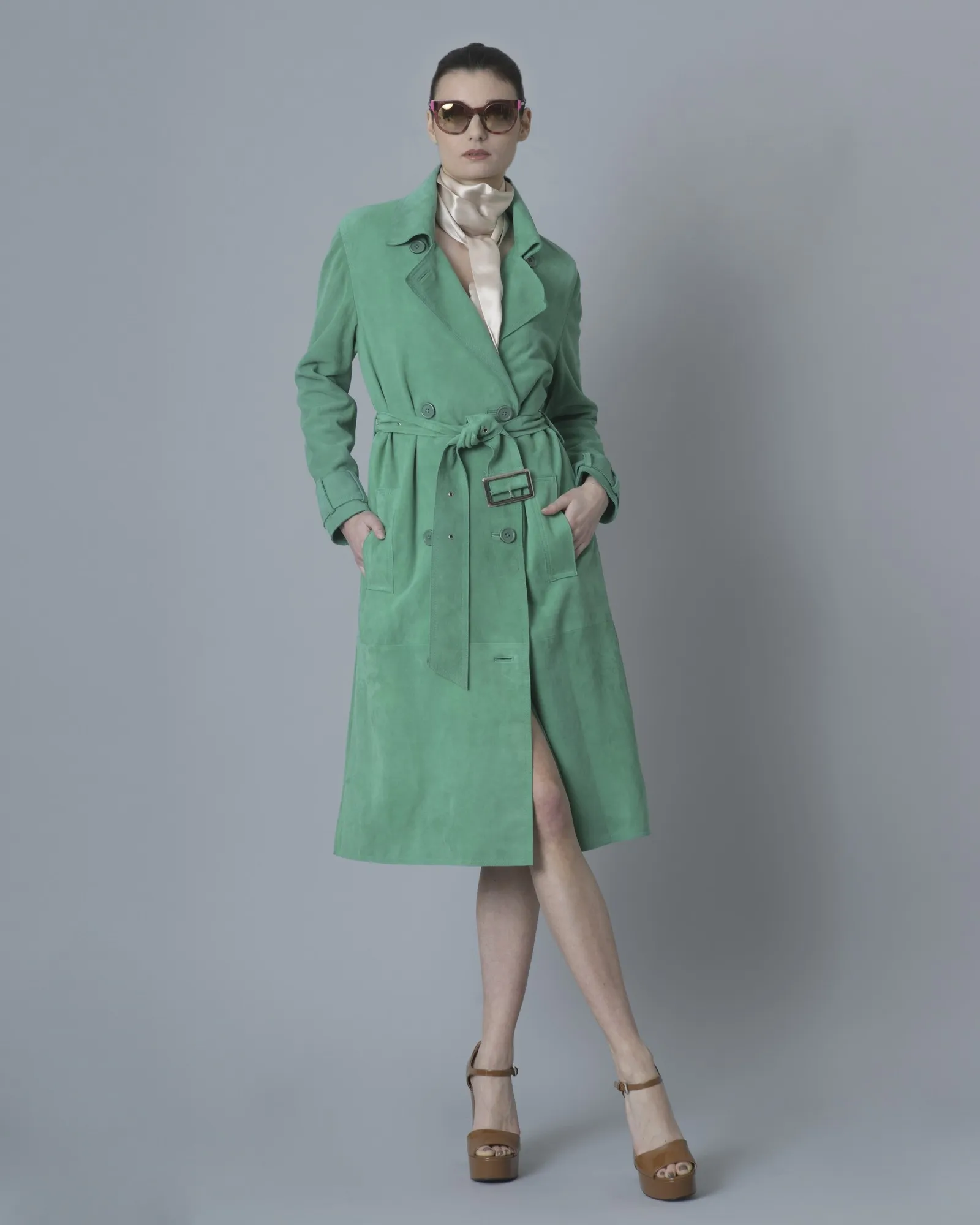 Trench-coat en daim Stand Studio 