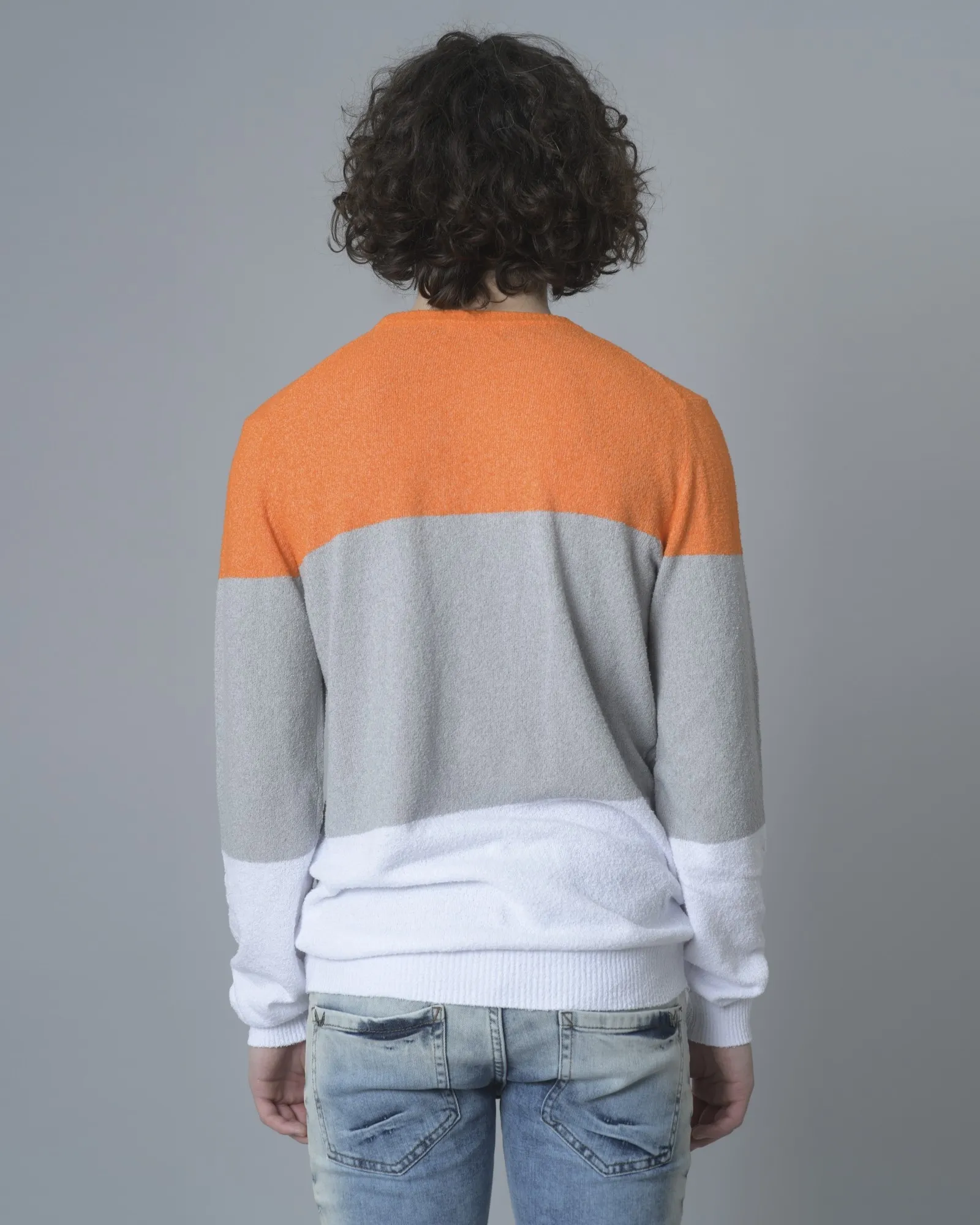 Pull orange tricolore Woolgroup 