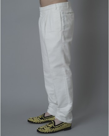 Pantalon blanc fuselé Gabriele Pasini 