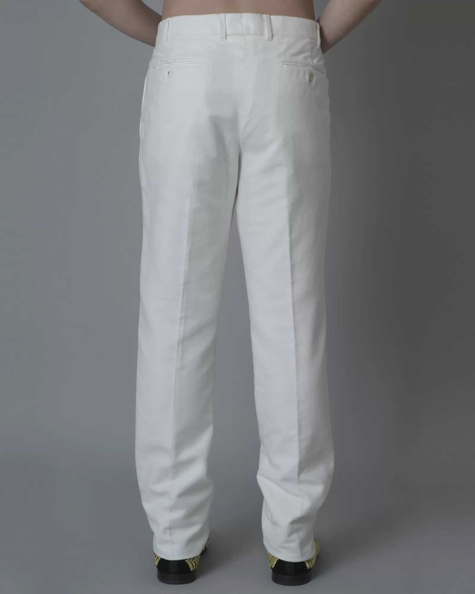 Pantalon blanc fuselé Gabriele Pasini 