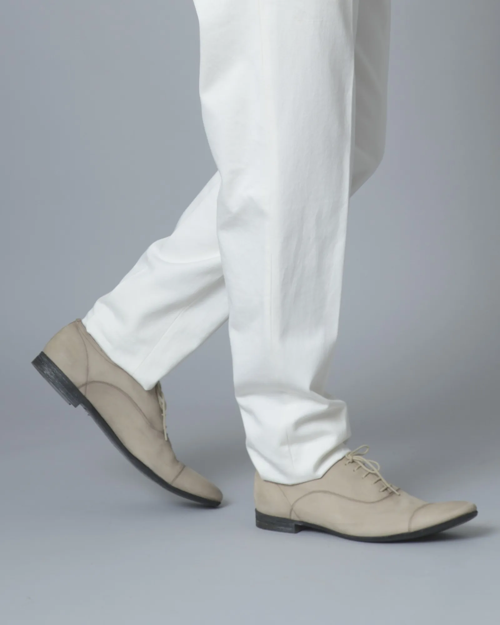 Richelieu beige en cuir velour Premiata 