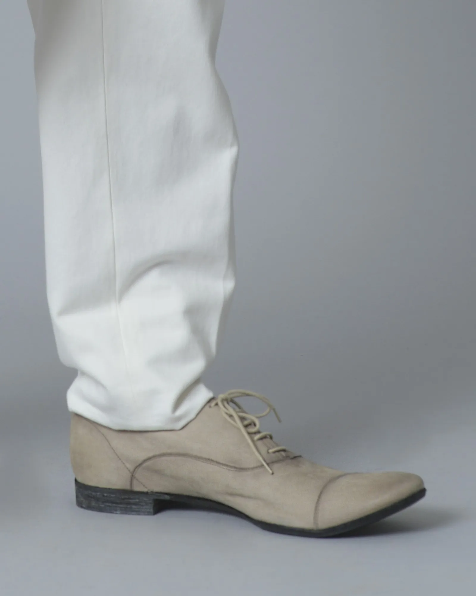 Richelieu beige en cuir velour Premiata 