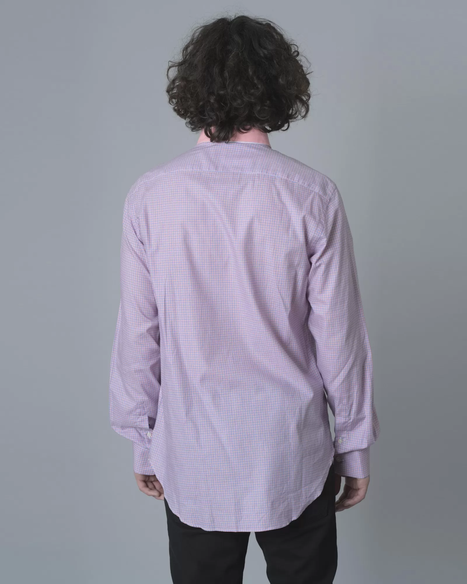 Chemise en coton rose à carreaux Marchand Drapier 