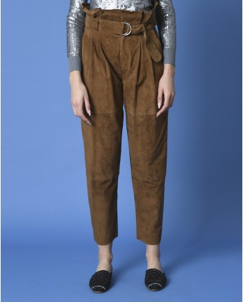 Pantalon en daim P.A.R.O.S.H 