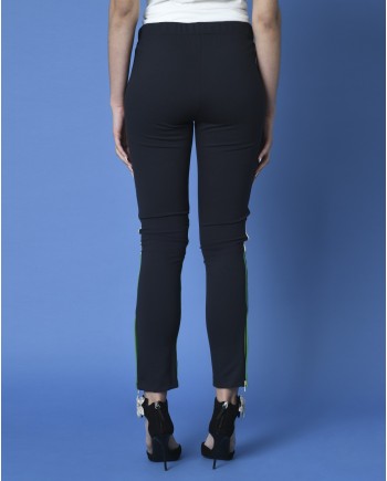 Legging à empiècements cuir P.A.R.O.S.H 